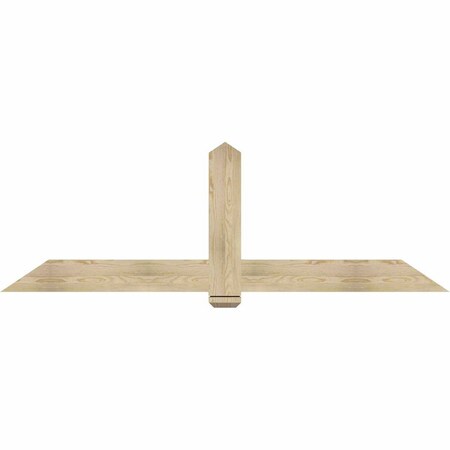 Ekena Millwork Eugene Rough Sawn Timber Gable Bracket, Douglas Fir, 84"W x 28"H x 2"D x 6"F, 8/12 Pitch GBW084X28X0206EUG00RDF